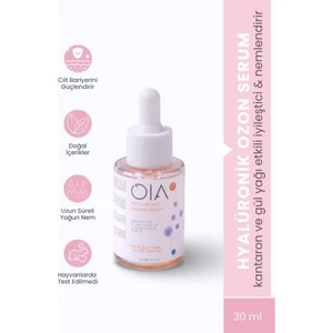 OIA %100 Doğal Hyaluronik Asit Cilt Serum 30 ml | Ozonlu | Kantaron & Gül Yağı | Tüm Cilt Tipleri İçin