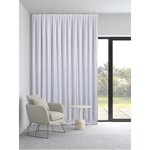 DEMOR HOME Yüksek Kalite Beyaz Saten Güneşlik Fon Perde Ekstrafor Büzgülü Tek Kanat