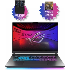 ROG Strix G16 G614FR-S5109 AMD Ryzen 9 9955HX 32GB 1TB SSD RTX5070Ti Freedos 16" WQXGA Taşınabilir Bilgisayar