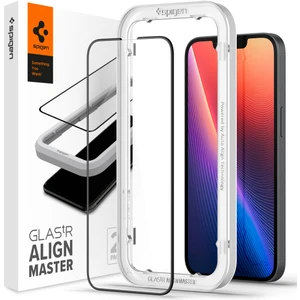iPhone 14 / 13 / 16e / 13 Pro Cam Ekran Koruyucu Kolay Kurulum GLAS.tR AlignMaster Full Cover HD Black - AGL03725