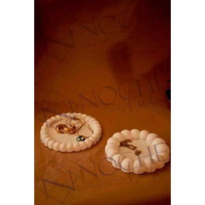 Noche Luz Bubble 2li Dekoratif Beton Tabak, Takı Tabağı, Bardak Altlığı, Organizer