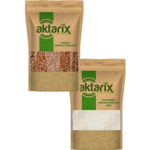 Glutensiz Kırmızı Sorgum Seti (500 gr Kırmızı Sorgum Tohumu + 500 gr Kırmızı Sorgum Unu)