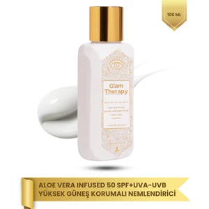Glam Therapy Solar Embrace Aloe Vera Infused 50Spf+ UVA-UVB Yüksek Güneş Korumalı Nemlendirici 100ml Aloe Vera-Gliserin-Allantoin
