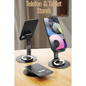 Katlanabilir 360 Dönen Ayarlı Telefon Tutucu Masaüstü Telefon Tablet Standı S014