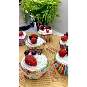 300 Adet Renkli Muffin Cupcake Kalıpları Kek Kapsülü Cupcake Muffin Kağıt Kek Kalıbı