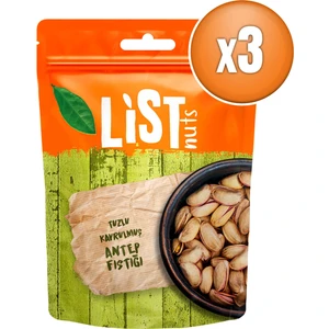 List Nuts Tuzlu Kavrulmuş Antep Fıstığı 3 x 140 gr