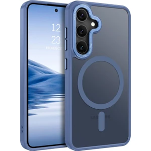 Galaxy S25 Plus Uyumlu Kılıf Kamera Korumalı Magsafe Kablosuz Şarj Özellikli Mat Arka Yüzeyli Kapak