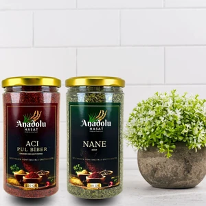 Anadolu Hasat 2'li Set Acı Pul Biber 220gr - Nane 60gr