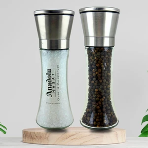 Anadolu Hasat 2'li Metal Kapaklı Seramik Cam Değirmen Öğütücü 235GR