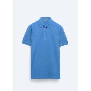 Saks Düz Polo Yaka %100 Pamuk T-Shirt