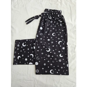 Yıldızlı Siyah Pijama Altı