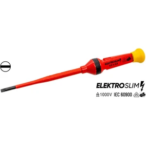 1000V Elektro Slim Düz Uçlu Tornavida 4X100 mm