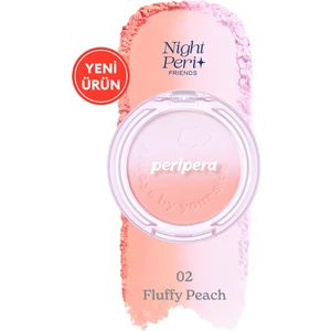 Doğal Görünüm Sunan İki Tonlu Pudra Allık PERIPERA Pure Blushed Custom Cheek 002 Fluffy Peach