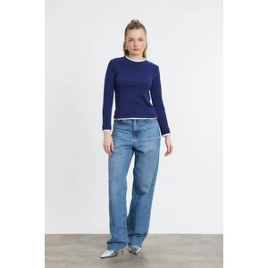 3011 Ribana Detay Uzun Kollu Bluz Laci