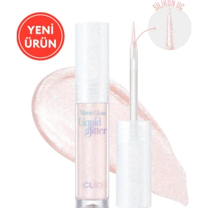 Işıltılı ve Şeffaf Likit Glitter CLIO Moon Glass Liquid Glitter Sweet Cloud (04 Pink Spread)
