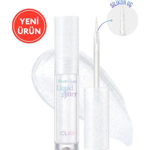 Işıltılı ve Şeffaf Likit Glitter CLIO Moon Glass Liquid Glitter Sweet Cloud (01 Baby Snow)