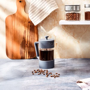 Doppio Grey French Press 600 ml
