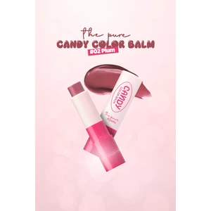 Dudakları Nemlendiren Parlak Bitişli Renkli Dudak Balmı A'pıeu The Pure Candy Color Balm No.02 Plum