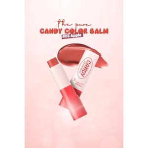 Dudakları Nemlendiren Parlak Bitişli Renkli Dudak Balmı A'pıeu The Pure Candy Color Balm No.03 Apple