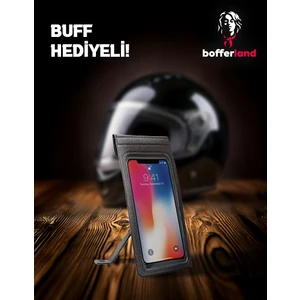 Motosiklet Ayna Aparatlı, Su Geçirmez ve Buğu Yapmayan Telefon Tutucu