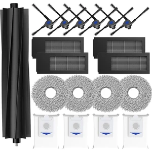 Seraphic 1 Ecovacs Deebot X2 Omni/ X2/ X2 Pro Ana Yan Fırça Hepa Filtre Paspas Bezi Toz Torbaları Elektrikli Süpürge Aksesuarları (Yurt Dışından)