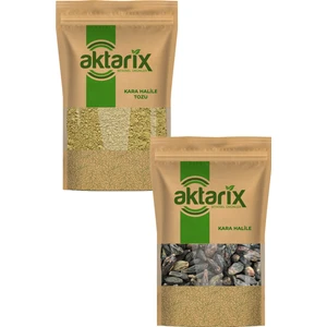 Kara Halile Seti 100 gr Tane Kara Halile + 100 gr Toz Kara Halile / Yeni Öğütülmüş