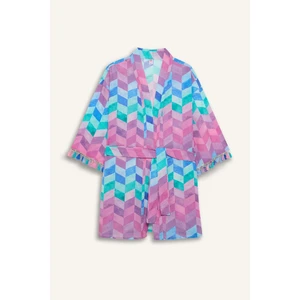 Regular Fit Desenli Pamuklu Kimono-Fall in Love Z9813AZ24SM