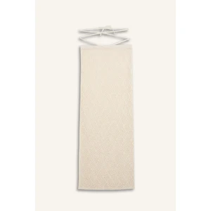 Regular Fit Ajurlu Triko Maxi Plaj Eteği-Fall in Love B6888AX24SM