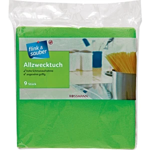 Flink & Sauber Çok Amaçlı Temizlik Bezi 38 x 38 cm 9 Adet