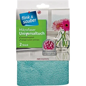 Flink & Sauber Mikrofiber Çok Emici Genel Temizlik Bezi 32 x 35 cm 2 Adet
