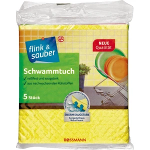 Flink & Sauber Renkli Sünger Bezler 18 x 19 cm 5'li