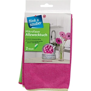Flink & Sauber Mikrofiber Temizlik Bezi Genel Kullanım, 32 x 37 cm 2 Adet