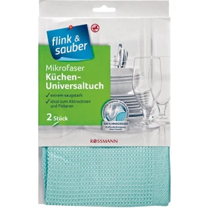 Flink & Sauber Mutfak Bezi Mikrofiber Tüm Yüzeyler, 40 x 60 cm 2'li