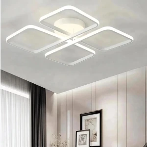 Novan   Modern Beyaz Ledli Plafonyer Ledli Avize