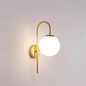 Dolunay  Gold Kasa Beyaz Camlı Tekli Aplik