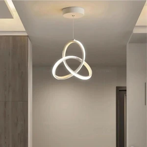 Asya Beyaz Modern Ultra Beyaz Ledli Sarkık Ledli Avize