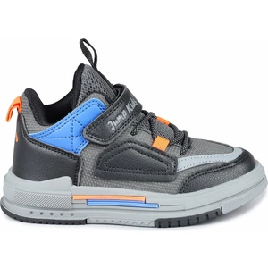 31093 Çocuk Sneaker Spor Ayakkabı - Gri-Siyah - 29