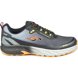 30519 Gri - Turuncu Sneaker Erkek Spor Ayakkabı