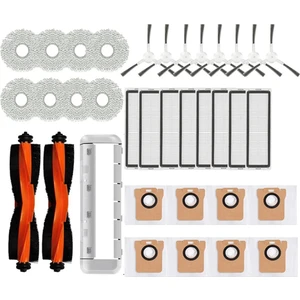 Onyx Lounge Xiaomi Robot Vakum X20+, X10+ / X20 Plus, X10 Plus Vakum Temizleyici Ana Yan Fırça Hepa Filtre Paspas Pedleri Toz Torbaları (Yurt Dışından)