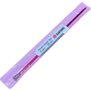 Renkli Gagalı Şiş 25CM Tığ Şiş Tunus Şişi KRGG25