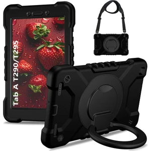 Samsung Galaxy Tab A 8.0 Yüzük Halka Standlı Zırhlı Armor Defender Kılıf T290 T295