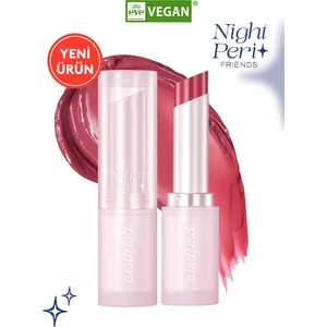 Yoğun Nemlendirme Sunan Vegan Dudak Balmı PERIPERA Ink Mood Glowy Balm (10 Rosy Hour) (Night Peri)