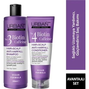 Urban Care Expert Biotin & Caffeine Şampuan + Krem 2'li Set