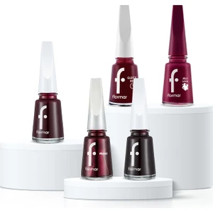 Black Cherry Nails Mürdüm/bordo Tonlu 5'li Oje Seti