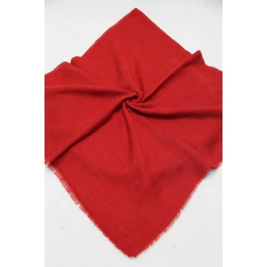 Melodi Scarf Kadın Tesettür Flamlı Eşarp Düz Flamlı Tülbent Kırmızıi