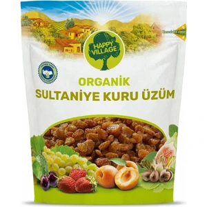 Happy Village Organik Sultaniye Kuru Üzüm - Üzüm Kurusu - Kuru Meyve - Glutensiz- Vegan 1 kg