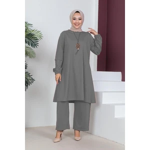 Orchid Style büyük Beden Double Örme Takım