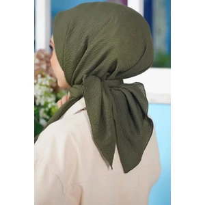 Melodi Scarf Kadın Tesettür Mio Caz Eşarp Hijab Haki