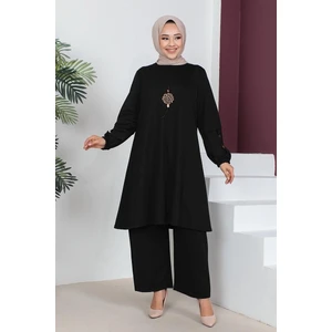 Orchid Style büyük Beden Double Örme Takım