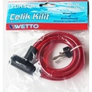 12*80 cm 2 Anahtarlı Çelik Kaliteli Bisiklet Kilit